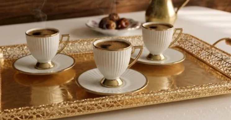 طقم فناجين قهوة ست قطع