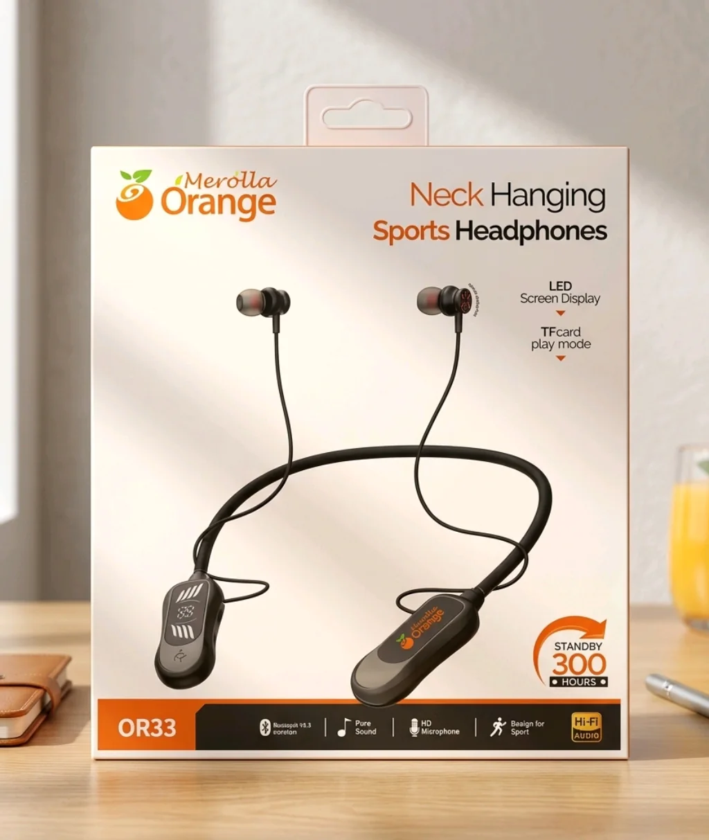 سماعة الرقبة الرياضية "ميرولا أورانج" (Merólla Orange) 
