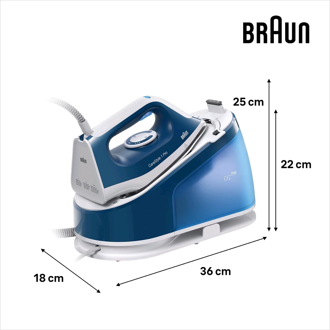 مكواية مع قاعدة BRAUN 3