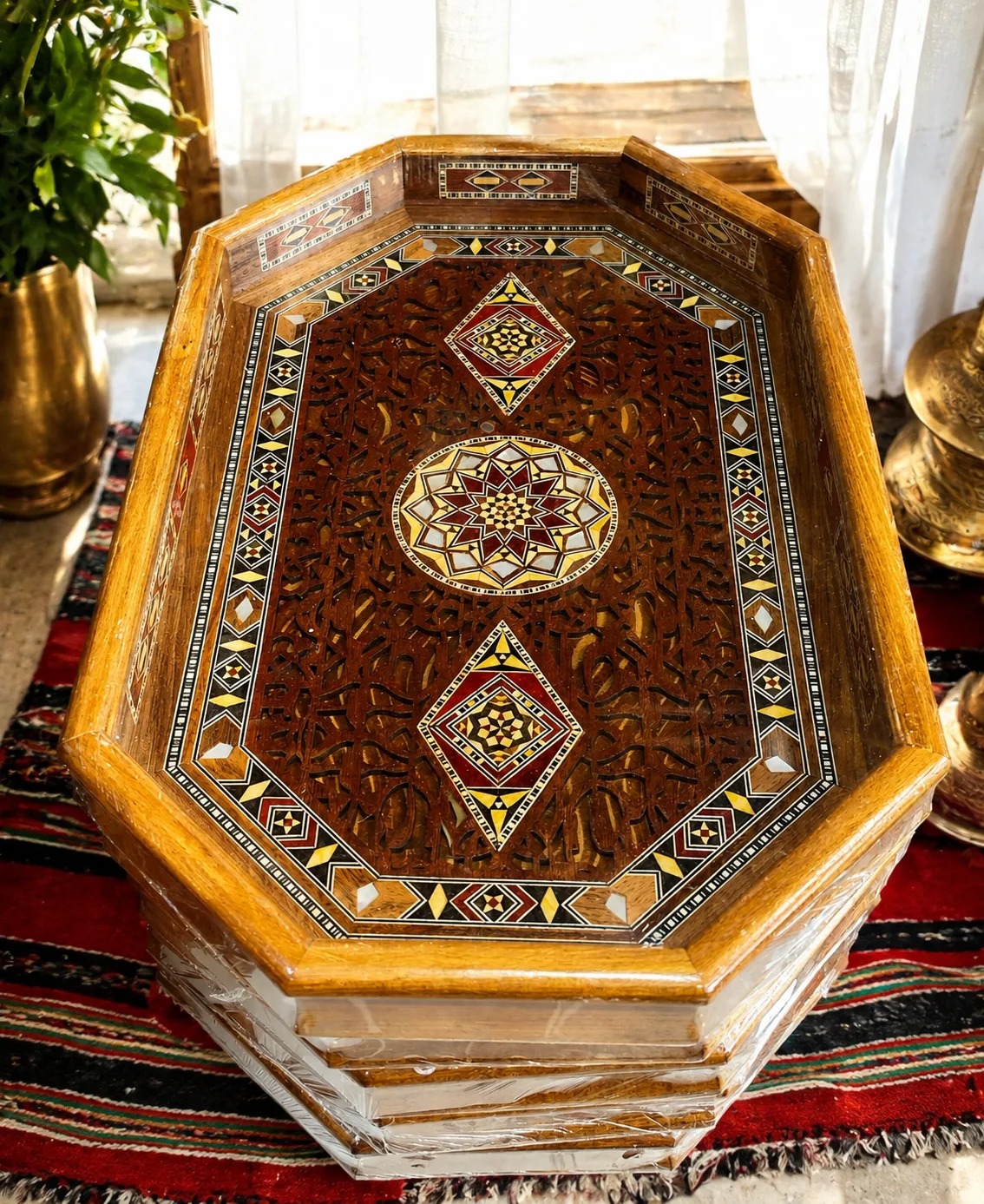 صينية ضيافة خشبية