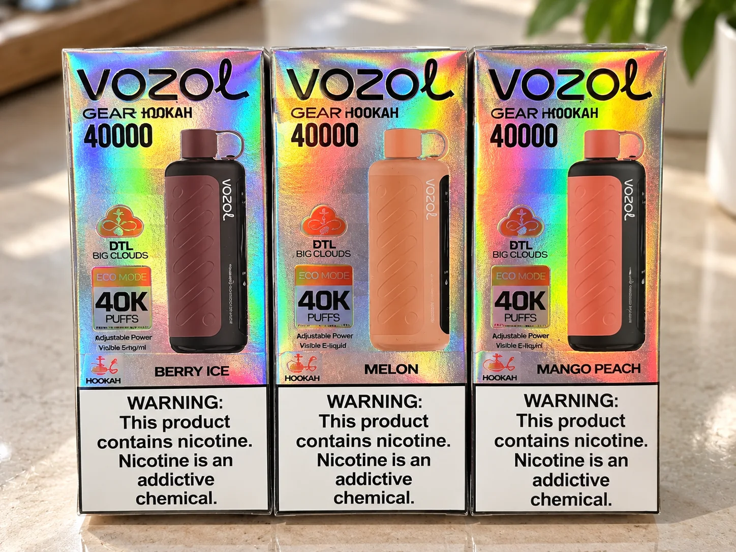 أركيلة الكترونية Vozol Gear Hookah 40000 3