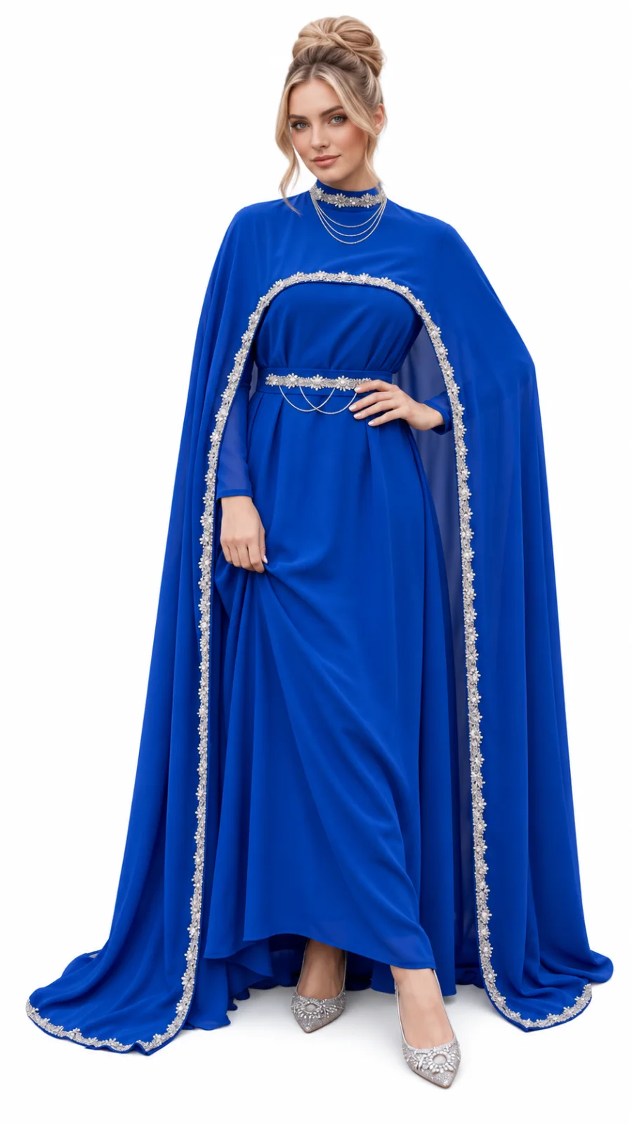 فستان سهرة كاب شيفون