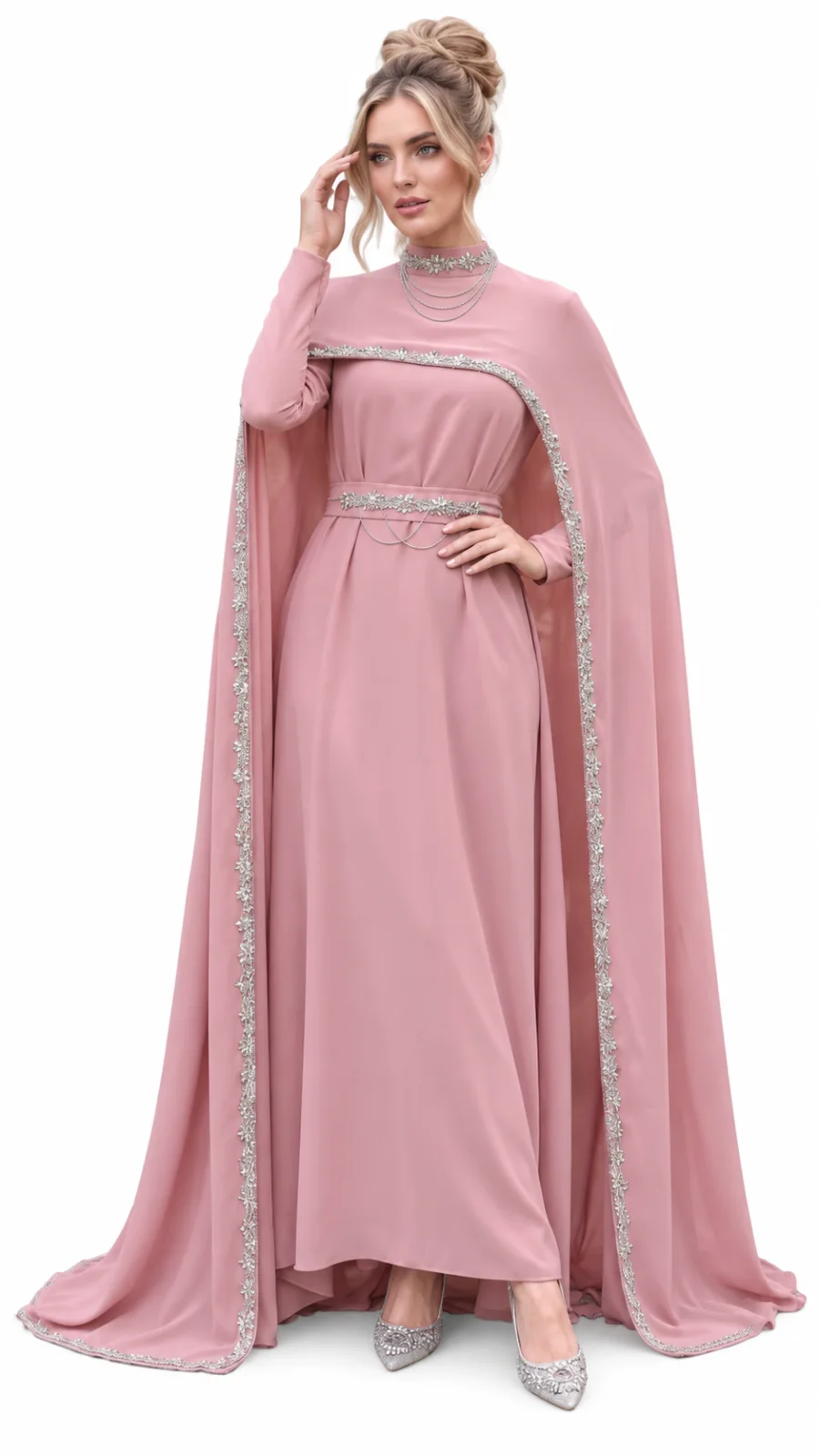 فستان سهرة كاب شيفون 4