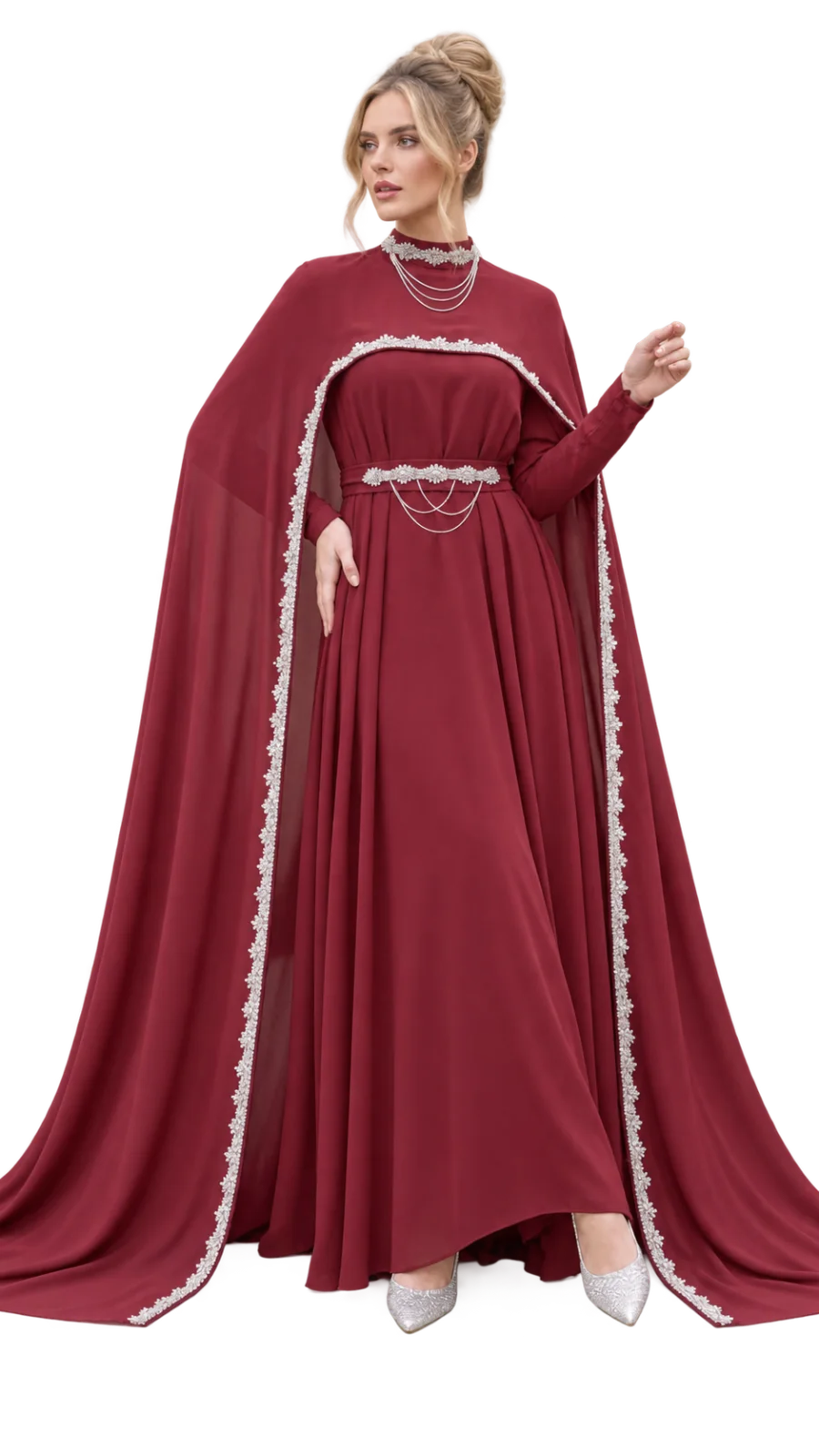 فستان سهرة كاب شيفون 5