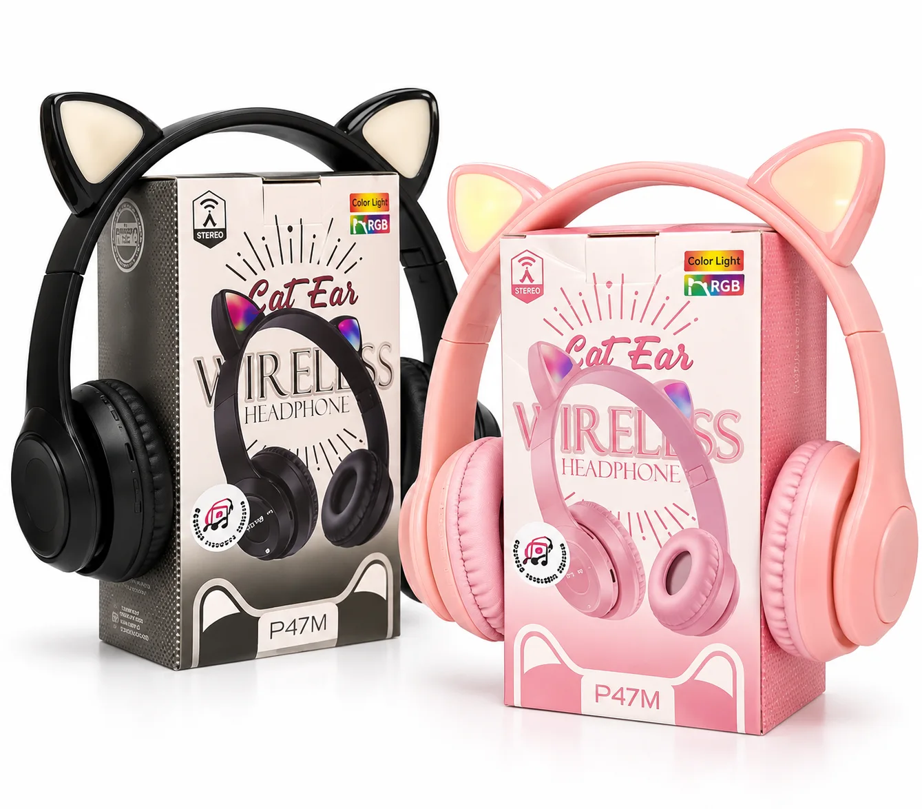 سماعات الأذن اللاسلكية P47M Cat Ear