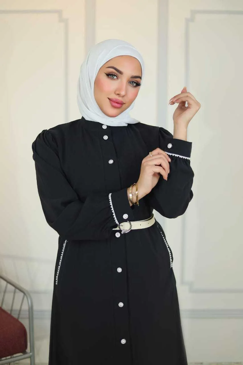 قميص كريب شرعي صيفي طويل 7