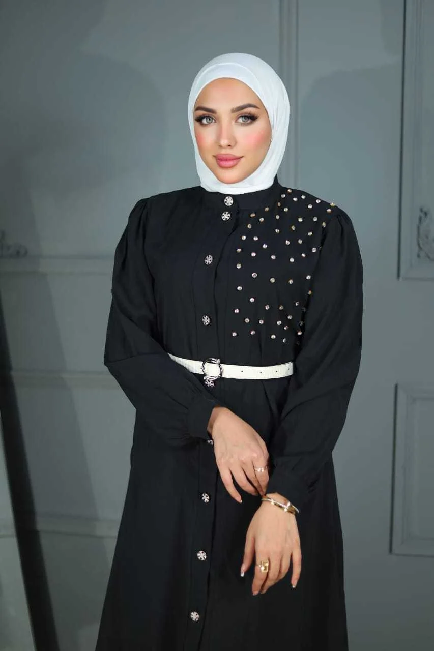 قميص كريب شرعي صيفي طويل 13