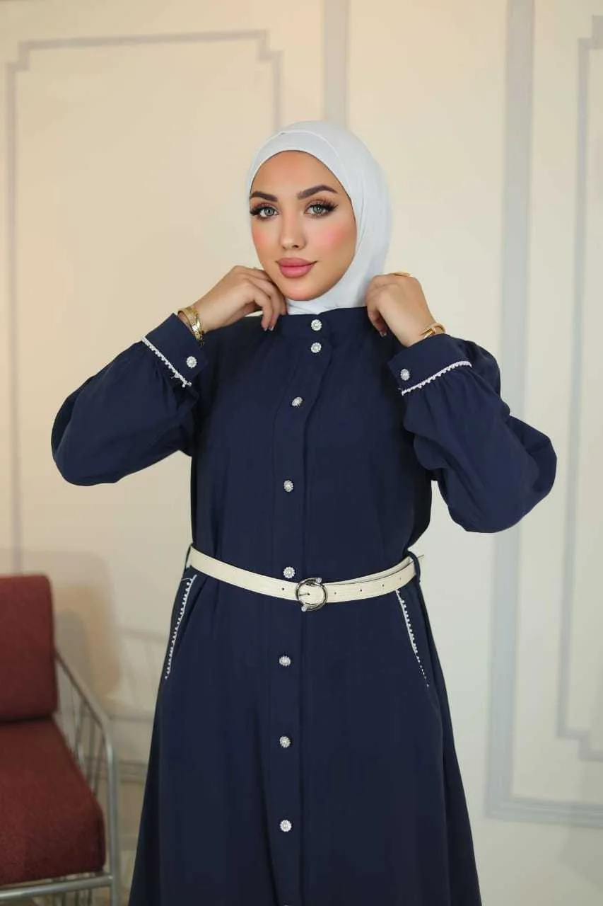 قميص كريب شرعي صيفي طويل 15