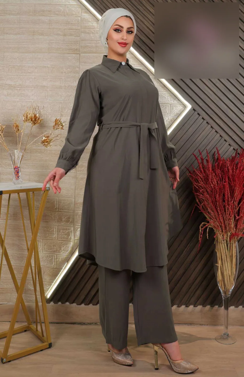 طقم شرعي صيفي كريب طويل 9
