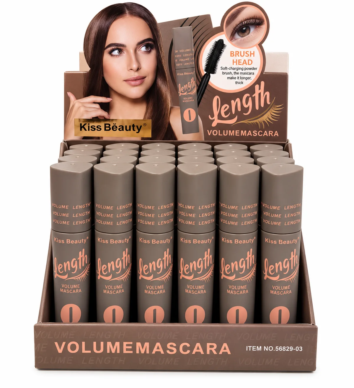 ماسكارا لتكثيف وتطويل الرموش Kiss Beauty