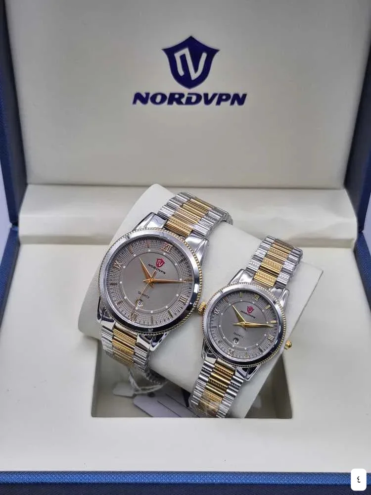 طقم ساعات كوبل NordVPN Quartz Watch 4