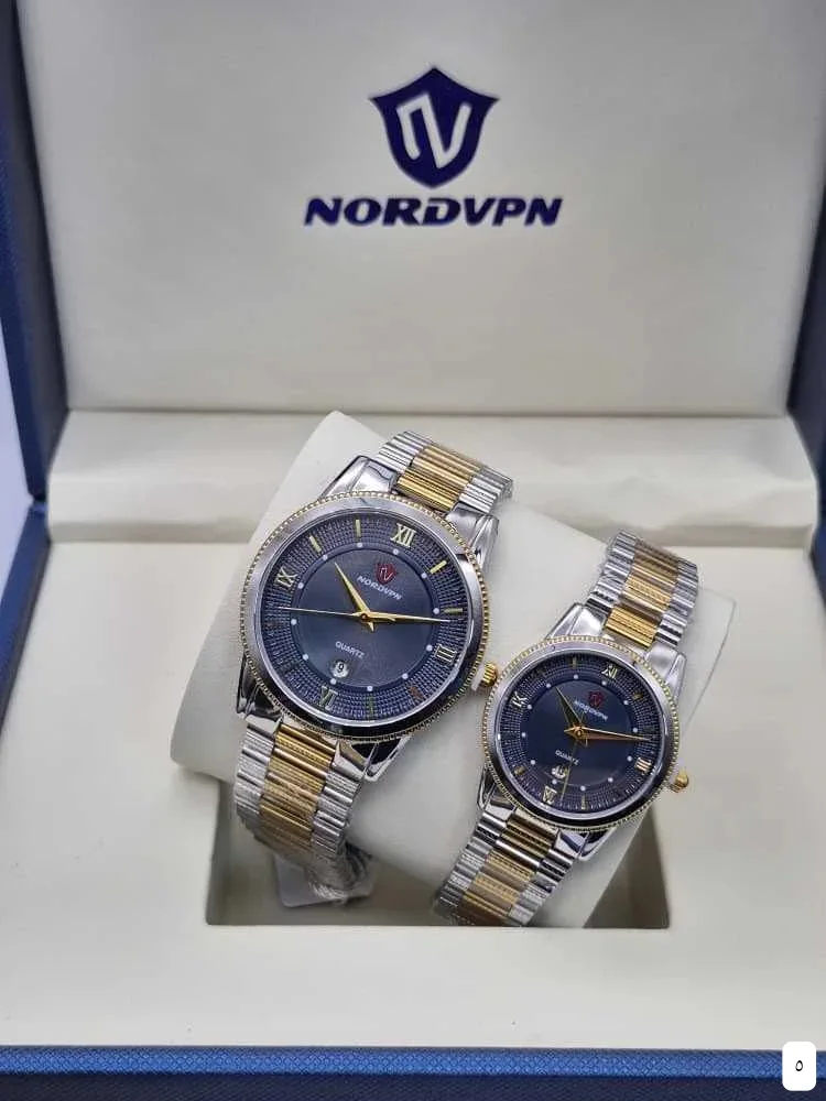 طقم ساعات كوبل NordVPN Quartz Watch 5