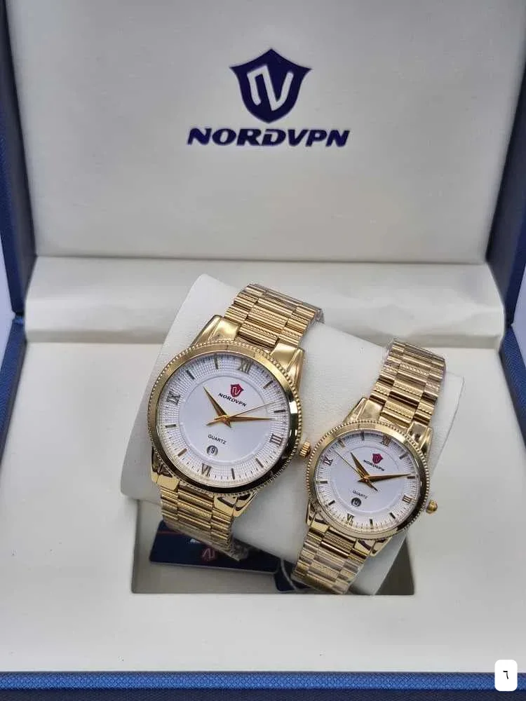 طقم ساعات كوبل NordVPN Quartz Watch 6
