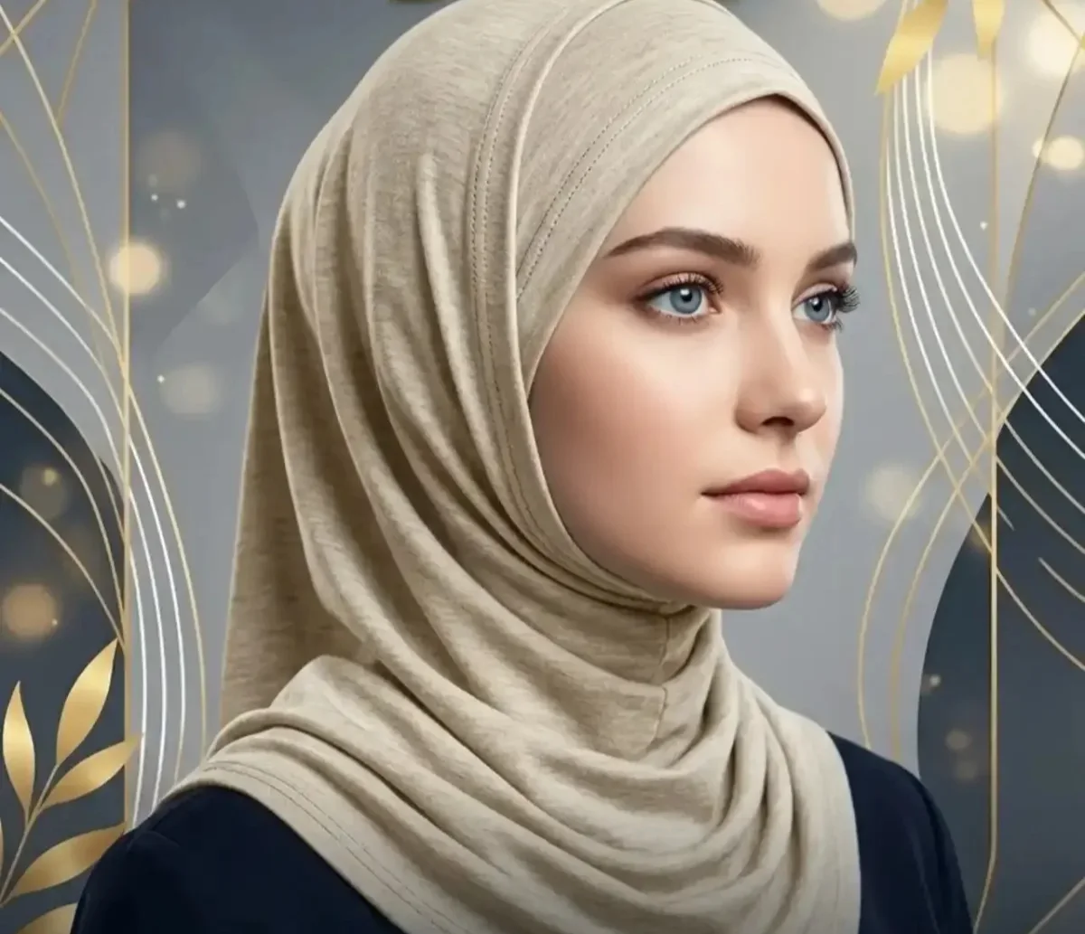 حجاب قطعتين انكورا شتوي 3